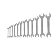 Gedore Set chiavi a bocca doppie, 12 pz, 6-34 mm, metrico, piatto, cromato opaco, 6-122 ISO