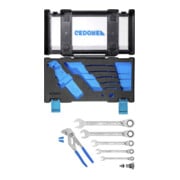Gedore Set chiavi a cricchetto con chiave a pinza, 7 RA 183-2