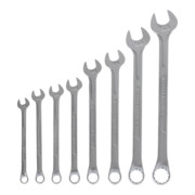 Gedore Set chiavi combinate a occhiello, 8 pezzi, SW 8-19 mm, piegate, 12 lati, profilo UD, set chiavi, 1 B-080