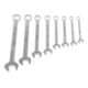 Gedore Set chiavi combinate a occhiello, 8 pezzi, SW 8-19 mm, piegate, 12 lati, profilo UD, set chiavi, 1 B-080-5