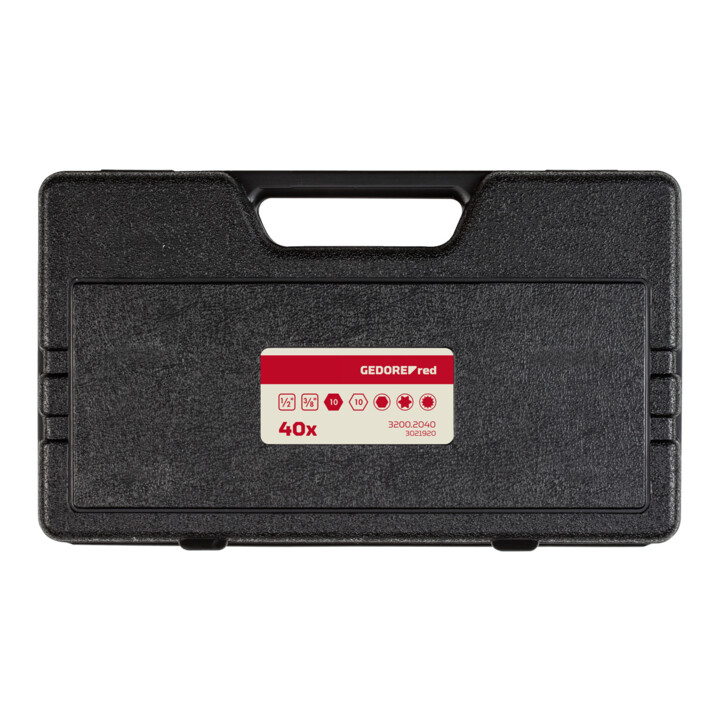 Gedore Set de 40 embouts 10 mm TX+XZN+6 pans R35003040
