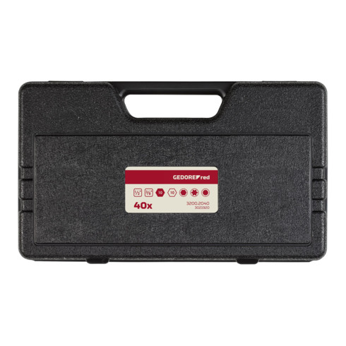 Gedore Set de 40 embouts 10 mm TX+XZN+6 pans R35003040