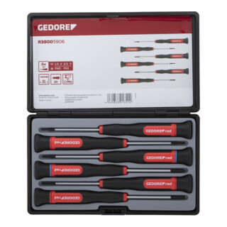Gedore Set de tournevis électronique 2K PH+SL, 6 pièces R38005906