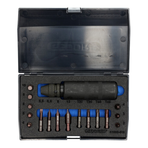 Gedore Set di allentamento delle viti 1/2" K 1900-018, 18pz.