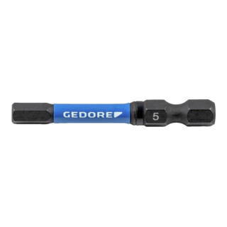 Gedore Set di bit a torsione esagonale IN 5 lunghezza 50 mm