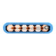 Gedore Set di cacciacotter con supporto in PVC, 6 pezzi, forma lunga, acciaio/verniciato, argento/rame-4