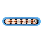 Gedore Set di cacciacotter con supporto in PVC, 6 pezzi, forma lunga, acciaio/verniciato, argento/rame-4