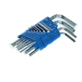 Gedore Set di cacciaviti angolari 10 pezzi, per viti esagonali interne, con supporto, SW 1,3-10 mm, H 42-10