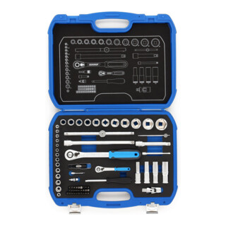 Gedore Set di chiavi a bussola 1/4"+1/2" 19 BMC 20, 69pz.