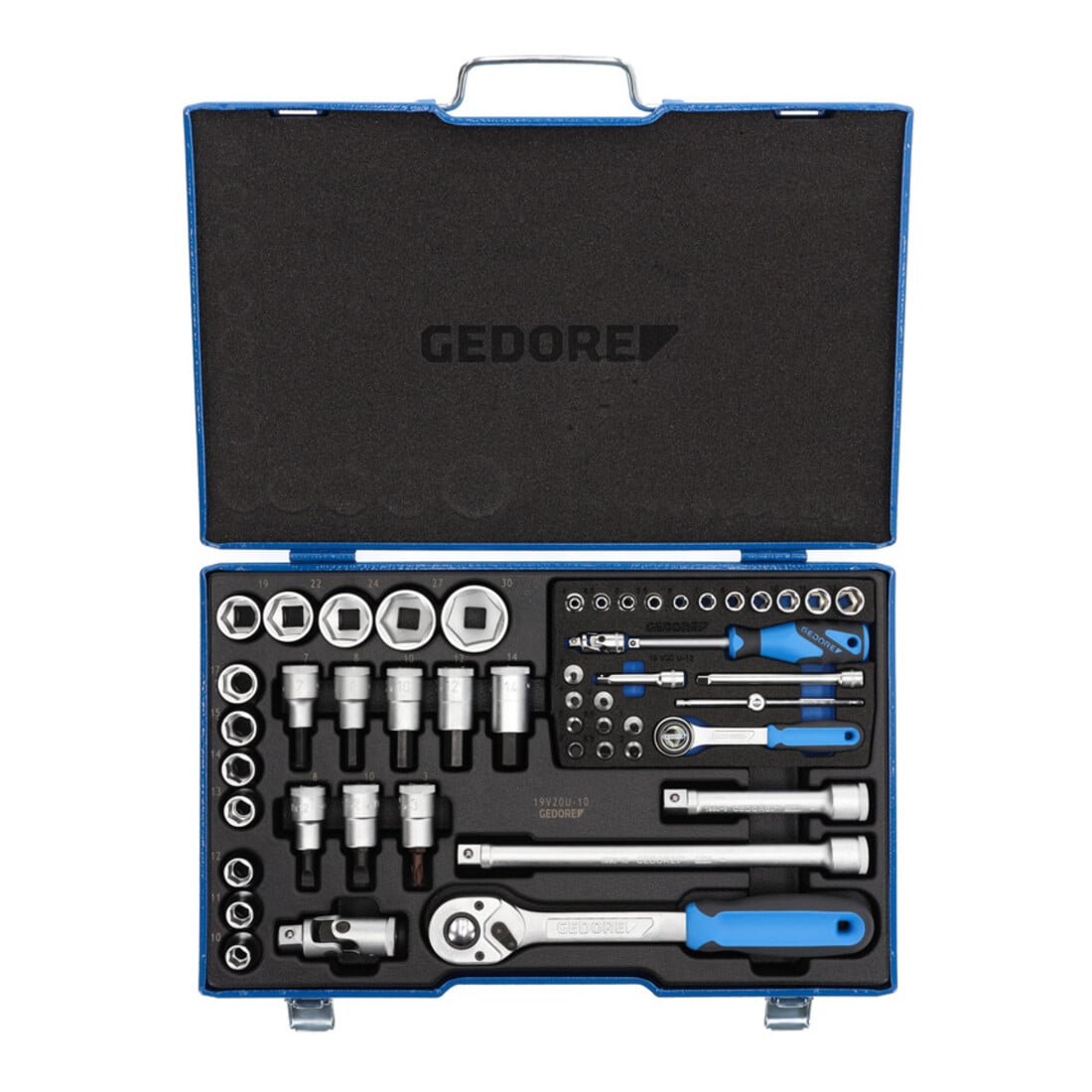 Gedore Set di chiavi a bussola 1/4" + 1/2" 19 V20 U10, 50pz.