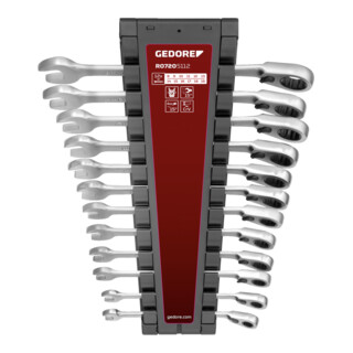 Gedore Set di chiavi a cricchetto a occhiello SW 8-19 mm 12 pezzi