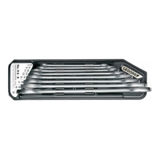 Gedore Set di chiavi a doppia bocca H6-8 in supporto, 8 pezzi, 6-22 mm
