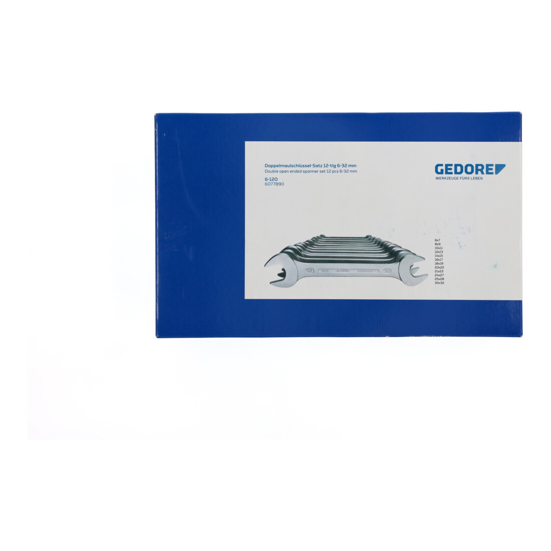 Gedore Set di chiavi a forchetta doppia, 12pz., 6x7 - 30x32mm