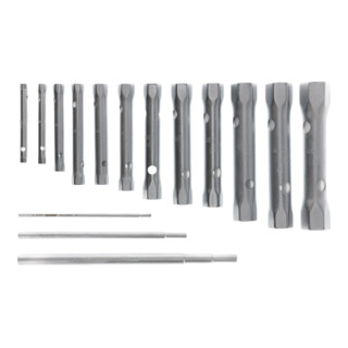 Gedore Set di chiavi a tubo doppie esagonali KD 26 R-120, 12pz. 6-32mm