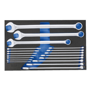 Gedore Set di chiavi combinate 2005 CT4-7 XL, in modulo Check Tool, 18pz.