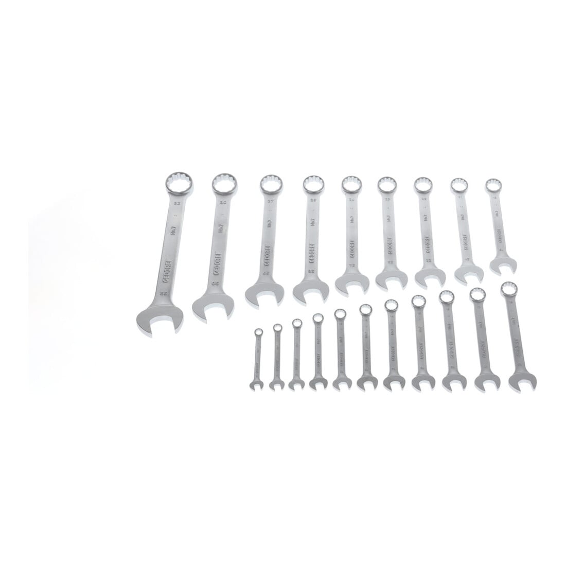 Gedore Set di chiavi combinate 7-020, 20pz. piegate a 15°, poligonali, 8-32mm