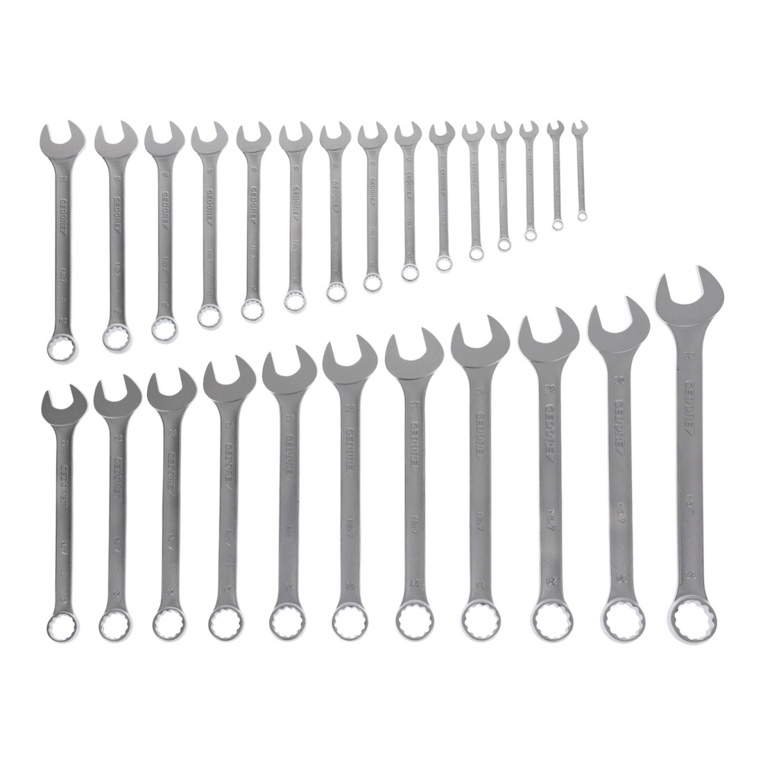 Gedore Set di chiavi combinate  7-026, 26pz., 6-32mm, piegate a 15°, poligonali
