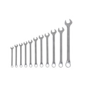 Gedore Set di chiavi combinate a occhiello, 11 pezzi, SW 8-22 mm, piegate, 12 punte, profilo UD, set di chiavi, 1 B-011