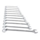 Gedore Set di chiavi combinate a occhiello, 11 pezzi, SW 8-22 mm, piegate, 12 punte, profilo UD, set di chiavi, 1 B-011-4