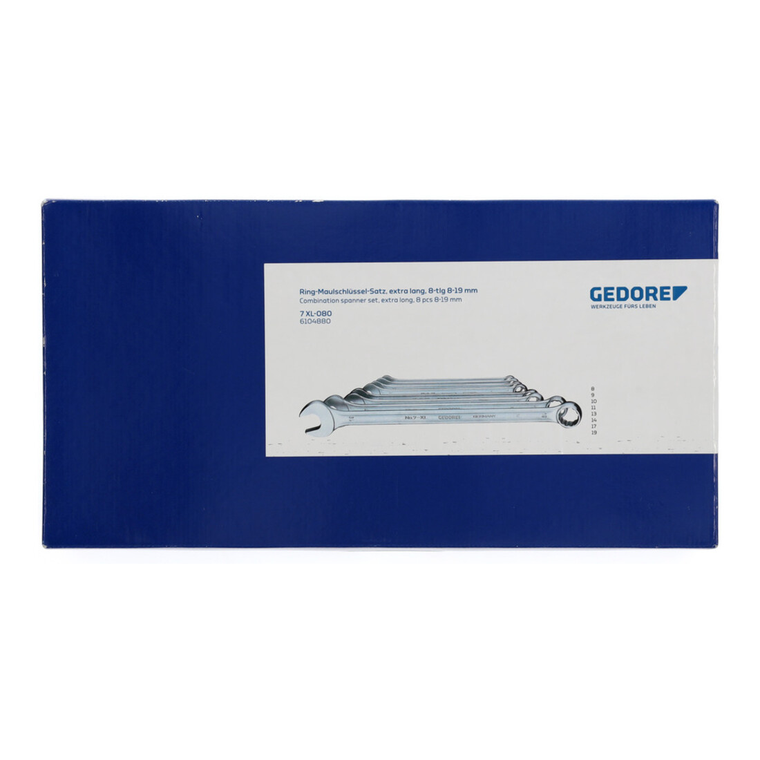 GEDORE Set di chiavi combinate, esecuzione extra-lunga, 8pz.