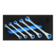 Gedore Set di chiavi poligonali doppie, aperte, in modulo Check Tool 1500 CT1-400-1