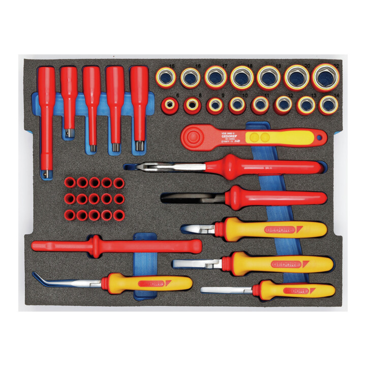 Gedore Set d’outils VDE HYBRID + complément