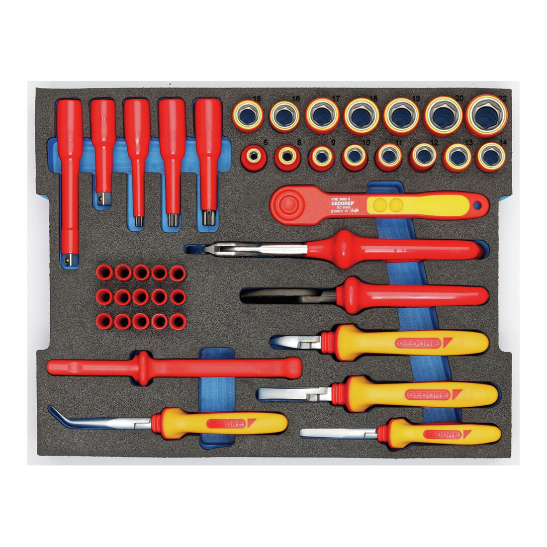 Gedore Set d’outils VDE HYBRID + complément
