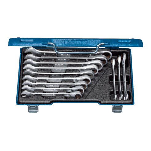 Gedore set steeksleutels met ringratel 12 delig 8-19 mm