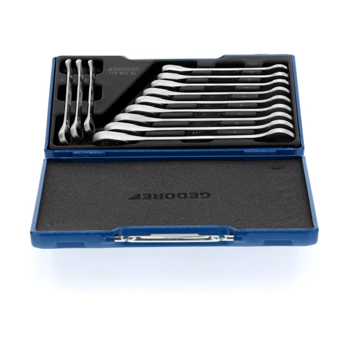 Gedore set steeksleutels met ringratel 12 delig 8-19 mm