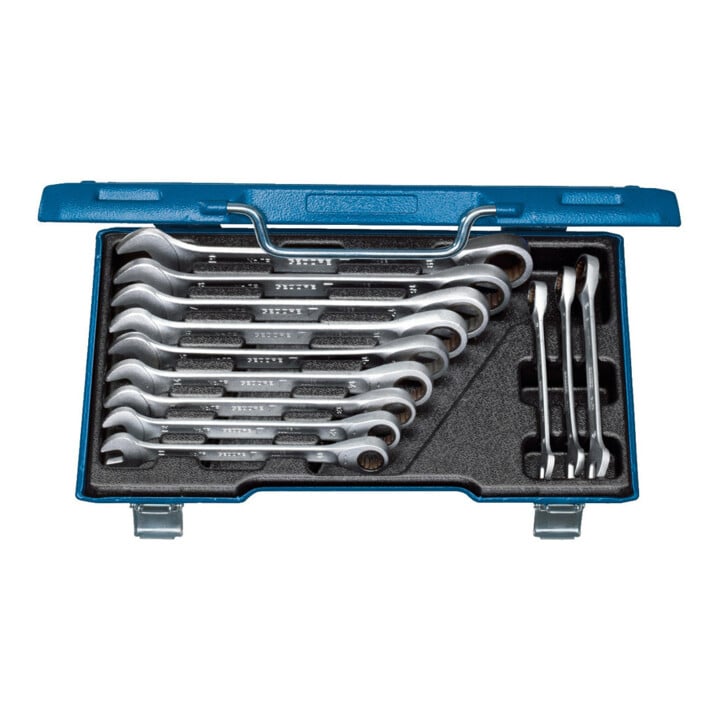 Gedore set steeksleutels met ringratel 12 delig 8-19 mm