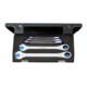 Gedore set steeksleutels met ringratel 5-delig 8-19 mm