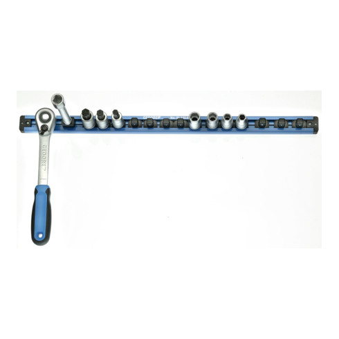 Gedore SL 1916 Barra portautensili 1/2" magnetica, 580 mm, 16 posti