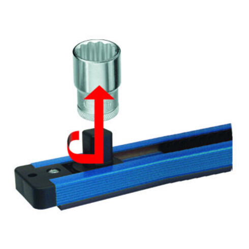 Gedore SL 1916 Magnetische 1/2" stekkerstrip, 580 mm, 16 posities