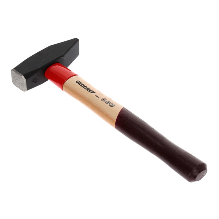 Gedore slaghamer Rotband-Plus met hickory handvat of dubbel gebogen essen handvat, 1000 g