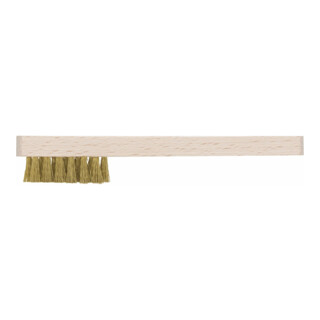 Gedore Spazzola per candele, setole in ottone 15 mm, manico in legno, 280 mm, 647