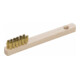 Gedore Spazzola per candele, setole in ottone 15 mm, manico in legno, 280 mm, 647-3
