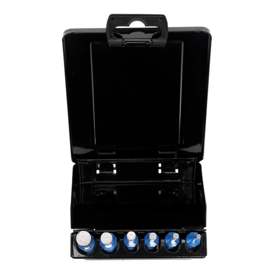 Gedore Splinttreiber-Satz inkl. Metallklappkassette, 6-teilig, 3 - 10 mm, Stahl/Lackierung, Silber/Blau