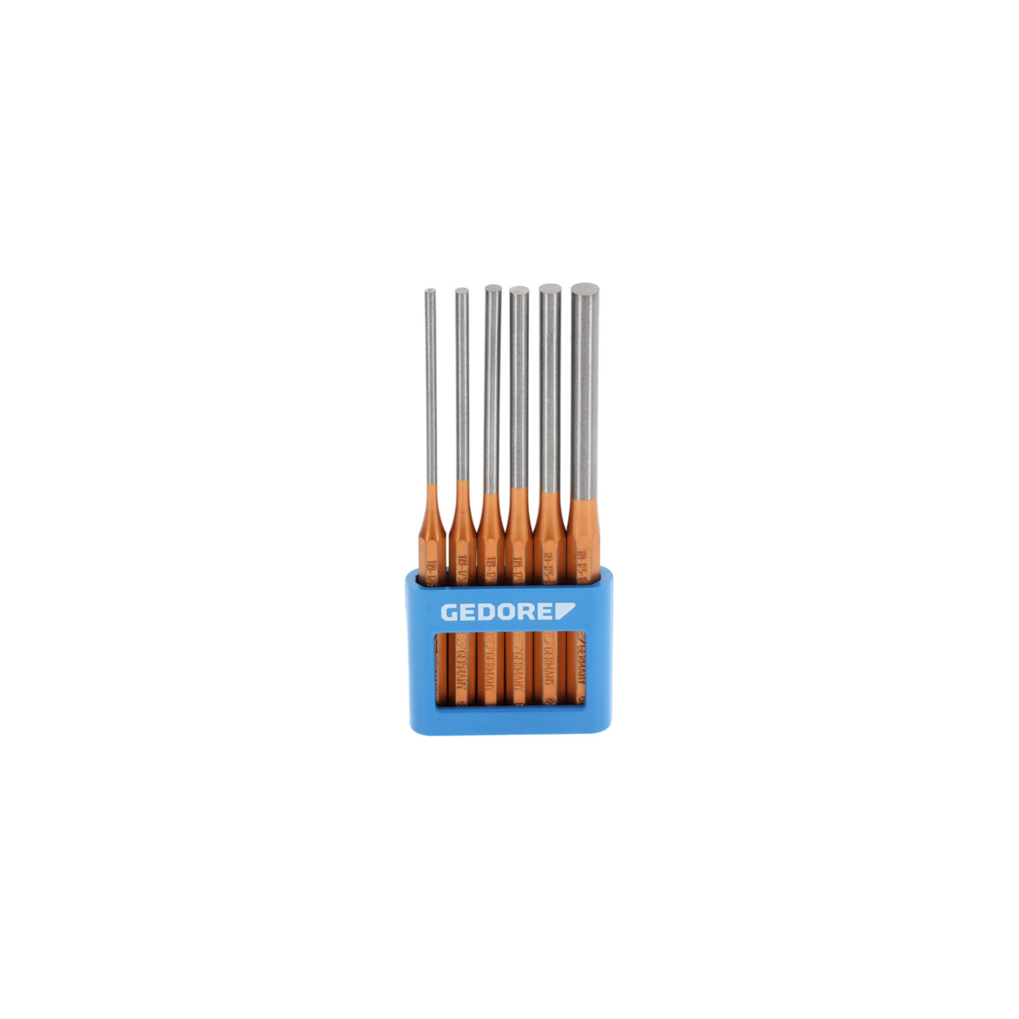 Gedore Splinttreiber-Satz mit PVC-Halter, 6-teilig, 3-10mm, lang, 8866290