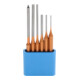 Gedore Splinttreiber-set incl. PVC-houder, 6-delig, lang model, staal/lak, zilver/koper-4