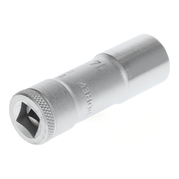 Gedore Steckschlüssel-Einsatz lang, dop, 3/8'' 10 mm aandrijving, 12-kant, 14 mm breedte, D 30 L 14, chroomstaal