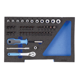 Gedore Steckschlüssel-Satz 1/4'' in 1/2 L-BOXX 136 Modul