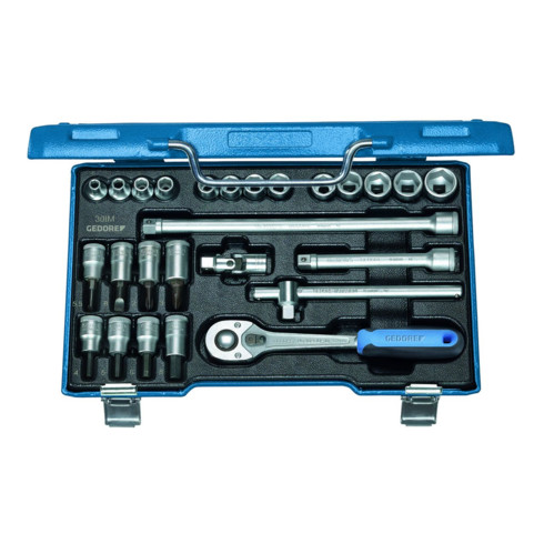 Gedore 30 IMU-10 Steckschlüssel-Satz 3/8" 26-teilig 6-kant IN-IS-PH