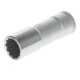 Gedore Steckschlüsseleinsatz lang, Nuss, 3/8'' 10 mm Antrieb, 12-kant, 15 mm Weite, D 30 L 15, Stahl verchromt