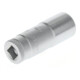 Gedore Steckschlüsseleinsatz lang, Nuss, 3/8'' 10 mm Antrieb, 12-kant, 17 mm Weite, D 30 L 17, Stahl verchromt