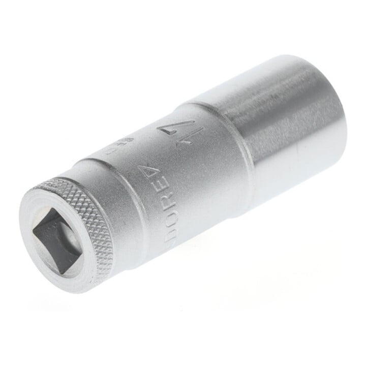 Gedore Steckschlüsseleinsatz lang, Nuss, 3/8'' 10 mm Antrieb, 12-kant, 17 mm Weite, D 30 L 17, Stahl verchromt
