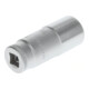Gedore Steckschlüsseleinsatz lang, Nuss, 3/8'' 10 mm Antrieb, 12-kant, 19 mm Weite, D 30 L 19, Stahl verchromt
