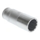 Gedore Steckschlüsseleinsatz lang, Nuss, 3/8'' 10 mm Antrieb, 12-kant, 19 mm Weite, D 30 L 19, Stahl verchromt