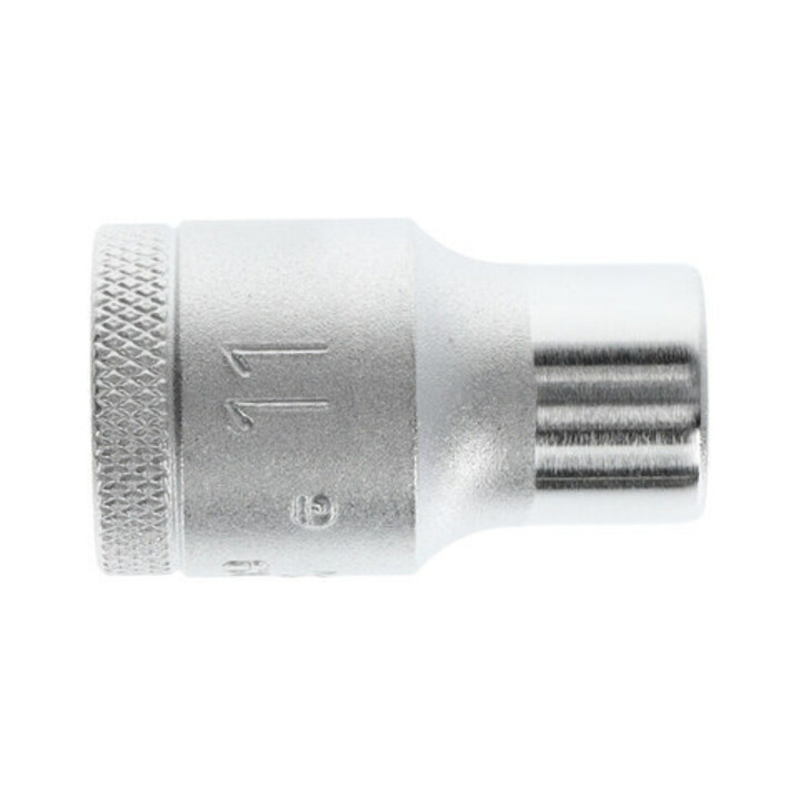 Gedore Steckschlüsseleinsatz, Nuss, 1/2'' 12,5 mm Antrieb, 6-kant, 11 mm Weite, Werkzeug, 19 11, Stahl verchromt