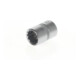 Gedore Steckschlüsseleinsatz, Nuss, 1/4'' 6,3 mm Antrieb, 12-kant, 12 mm Weite, Werkzeug, D 20 12, Stahl verchromt