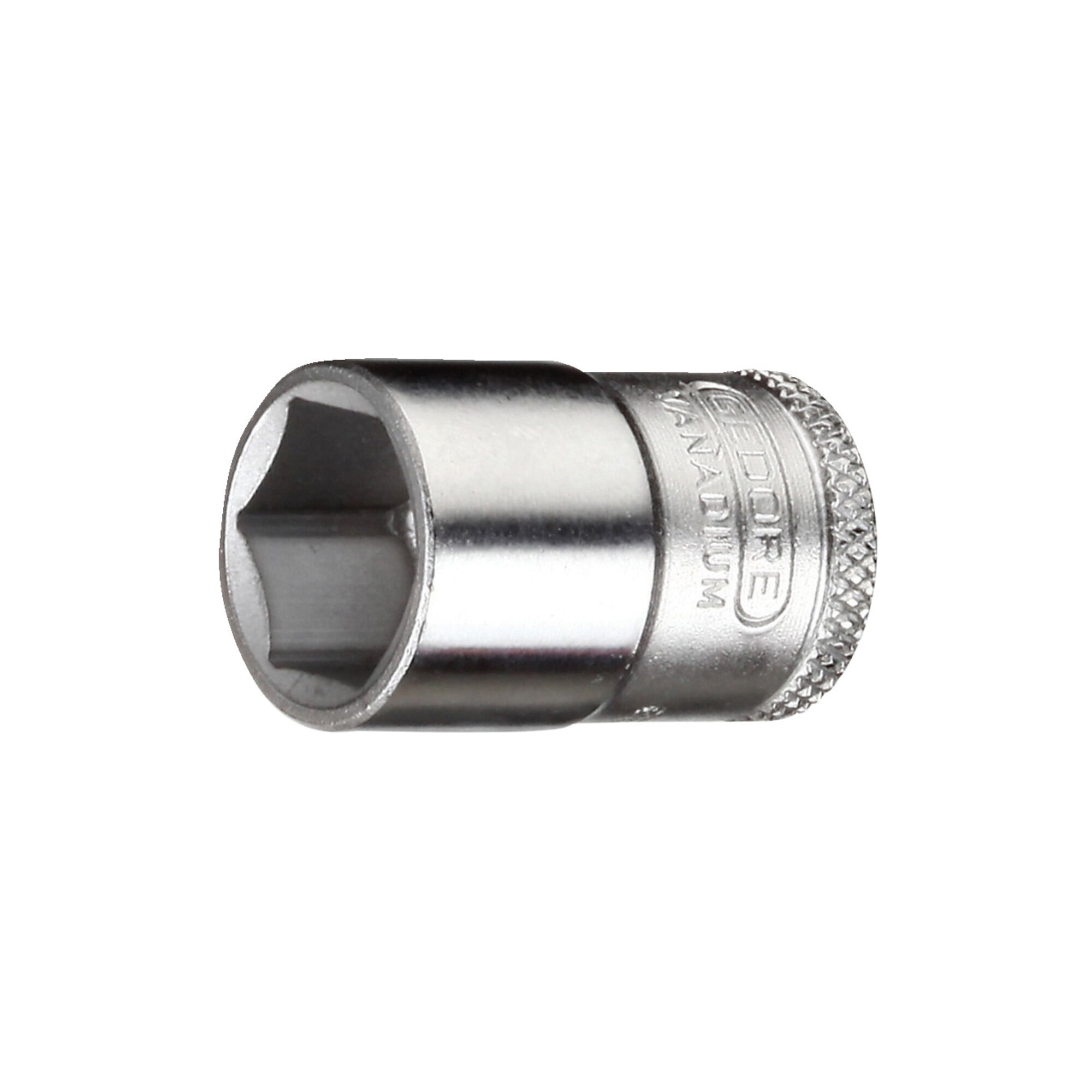 Gedore Steckschlüsseleinsatz, Nuss, 3/8 Zoll 10 mm Antrieb, 6-kant, 21 mm Weite, Werkzeug, 30 21, Stahl verchromt